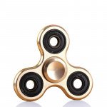 Wholesale Aluminum Metal Classic Fidget Spinner Hand Stress Reducer Toy for Anxiety Adult, Child (Gold)